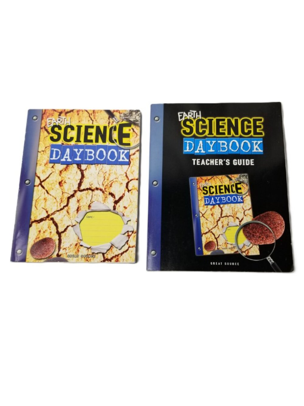 Earth Science Daybook Student Teacher Guide 2 Book Set Grades 6-8 Great Source